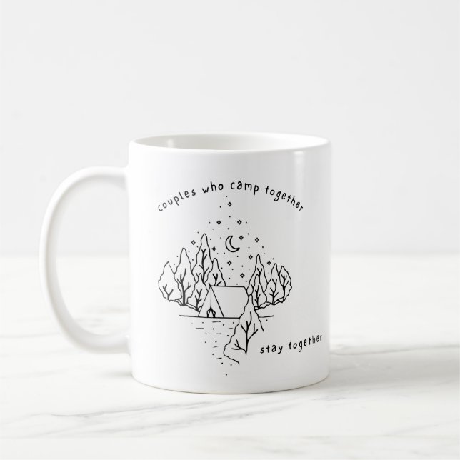 Couples who camp together stay together  coffee mug (Left)