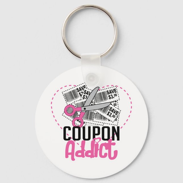 Coupon Addict Key Ring (Front)