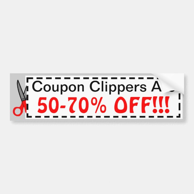Coupon Crazy Bumper Sticker (Front)