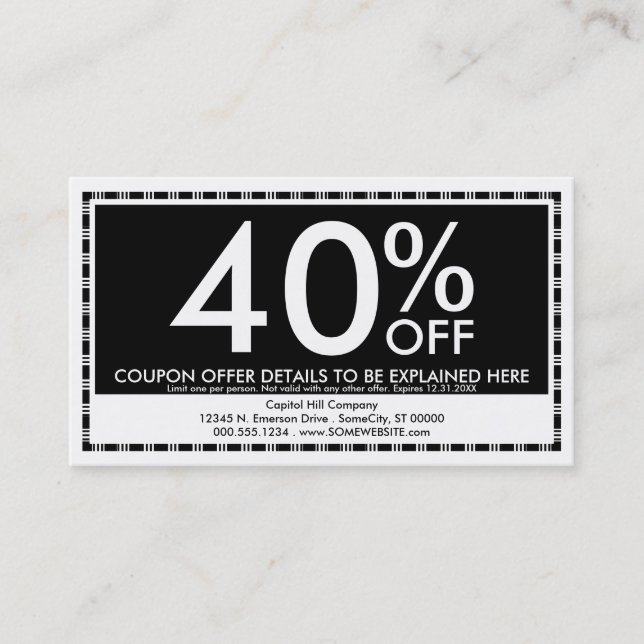 coupon layout (Front)