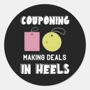 Coupon Making Deals Couponing Couponer Coupons Sho Classic Round Sticker