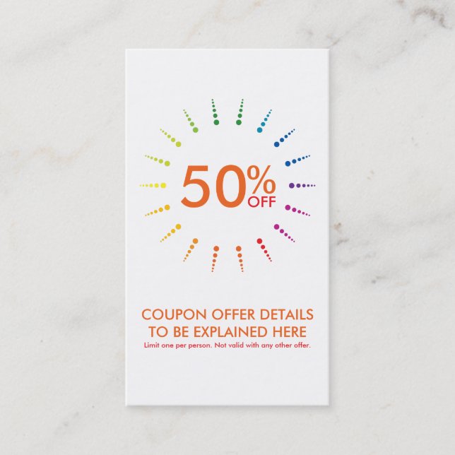 coupon rainbowBurst (Front)