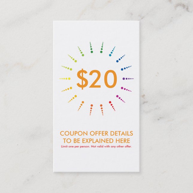 coupon rainbowBurst (Front)