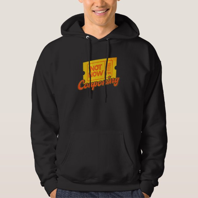 Couponing Not Now I'm Couponing Couponer Hoodie (Front)