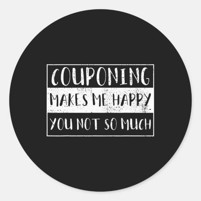 Couponing Vintage  Classic Round Sticker (Front)