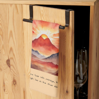 Courage Affirmation special gift Tea Towel