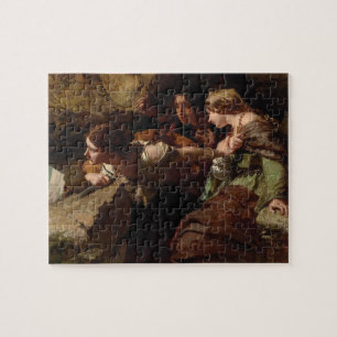 Courage, Anxiety and Despair, Watching the Battle  Jigsaw Puzzle