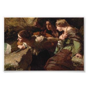 Courage, Anxiety and Despair, Watching the Battle  Photo Print