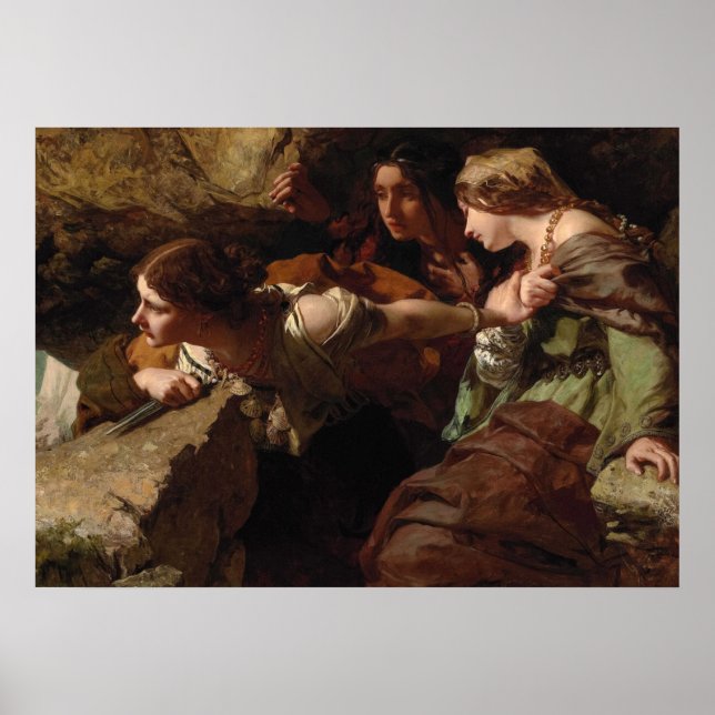 Courage, Anxiety and Despair, Watching the Battle Poster (Front)