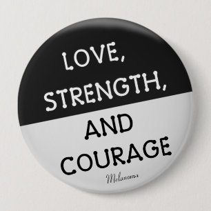 Courage Badge Melanoma Cancer (Black)