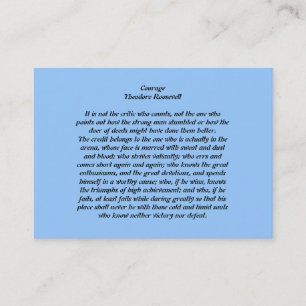 Courage Business Card