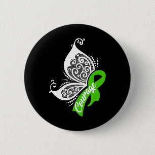 Courage Butterfly Gallbladder Bile Duct Cancer Gif 6 Cm Round Badge