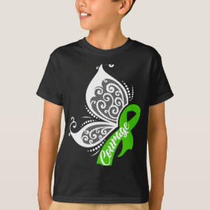 Courage Butterfly Gallbladder Bile Duct Cancer Gif T-Shirt