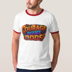 Courage Defies Odds Motivational T-Shirt