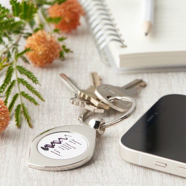 Courage Does Not Always Roar Key Ring (Side)