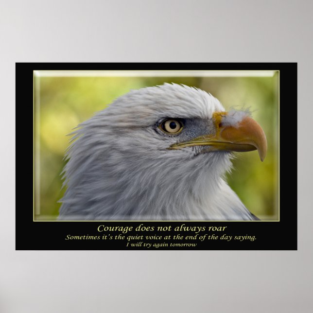 Courage does not always roar poster (Front)