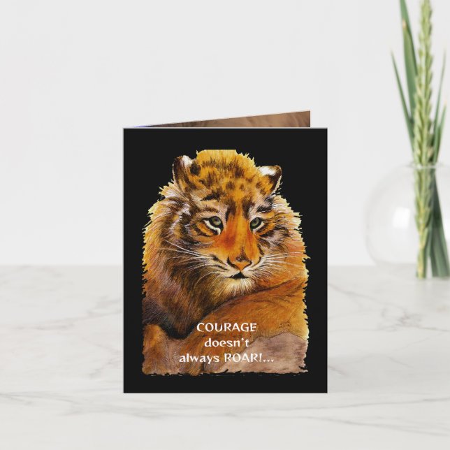 Courage doesn't always ROAR Card (Front)