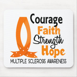 Courage Faith Strength Hope Multiple Sclerosis Mouse Pad