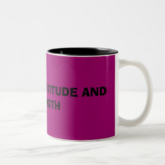 COURAGE, FORTITUDE AND STRENGTH, COURAGE FORTIT... Two-Tone COFFEE MUG