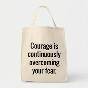Courage Grocery Tote Bag