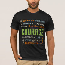 COURAGE Inspired WORD Cloud Tee