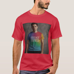 Courage Inspires Progress - Multicolor Inspiration T-Shirt