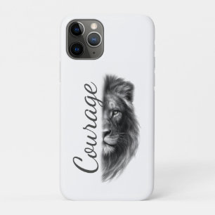 Courage Lion Artistic Minimal- Case-Mate iPhone Case