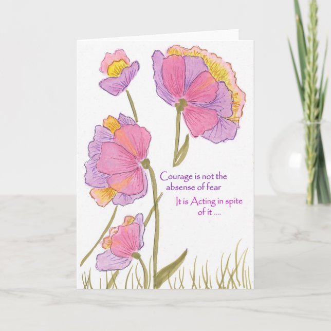 Courage Not Fear Encourage You Can Do It Card (Front)