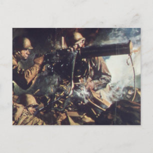 Courage on Battlefield Postcard