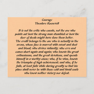 Courage Postcard