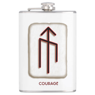 Courage Runic Bindrune Hip Flask