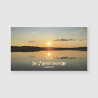 Courage Sunset River Photography Inspiring Magnet