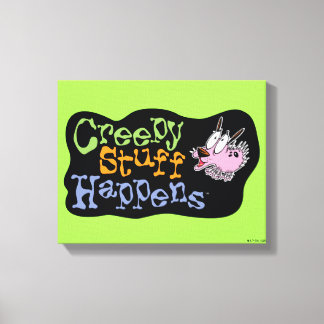 Courage the Cowardly Dog | Creepy Stuff Happens Canvas Print