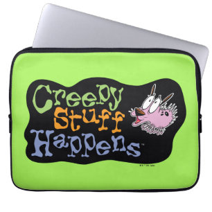 Courage the Cowardly Dog   Creepy Stuff Happens Laptop Sleeve