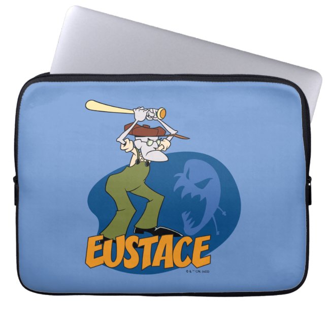 Courage the Cowardly Dog | Eustace Graphic Laptop Sleeve (Front)