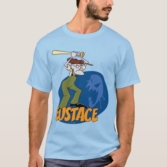 Courage the Cowardly Dog | Eustace Graphic T-Shirt (Front)