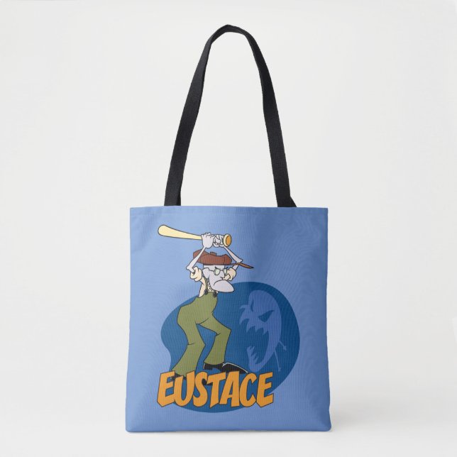 Courage the Cowardly Dog | Eustace Graphic Tote Bag (Front)