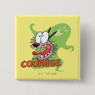 Courage the Cowardly Dog | Ghost Graphic 15 Cm Square Badge