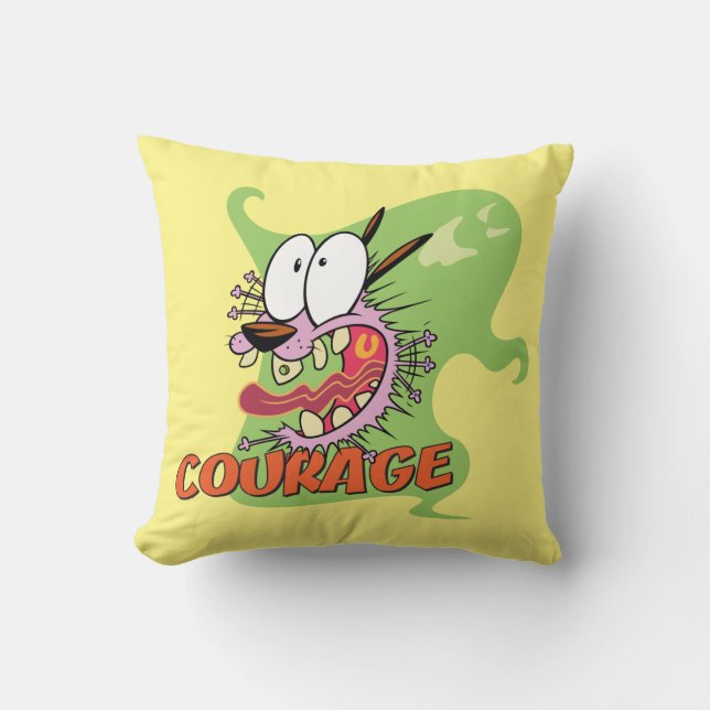 Courage the Cowardly Dog | Ghost Graphic Cushion (Front)