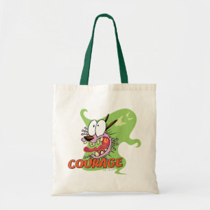 Courage the Cowardly Dog Ghost Graphic Tote Bag