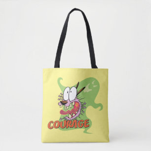 Courage the Cowardly Dog Ghost Graphic Tote Bag