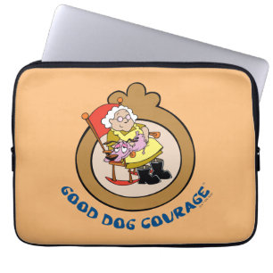 Courage the Cowardly Dog   Good Dog Courage Laptop Sleeve