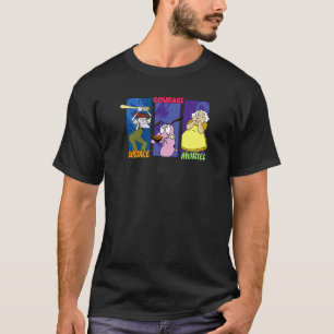 Courage The Cowardly Dog Group Panels T-Shirt