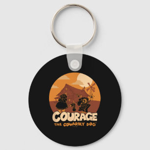 Courage The Cowardly Dog Halloween Cowardly Haunt Key Ring