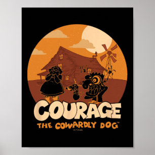 Courage The Cowardly Dog Halloween Cowardly Haunt  Poster