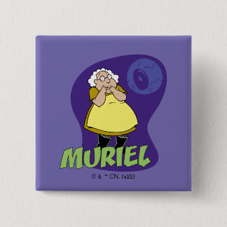 Courage the Cowardly Dog | Muriel Graphic 15 Cm Square Badge
