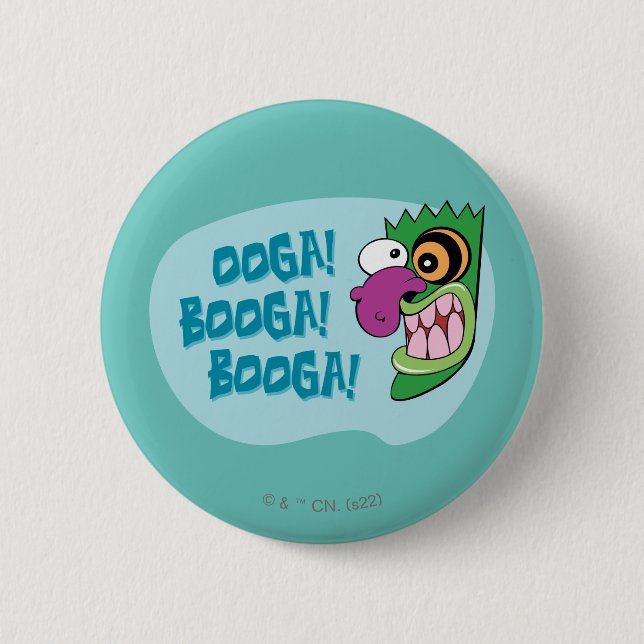 Courage the Cowardly Dog | Ooga Booga Booga! 6 Cm Round Badge (Front)
