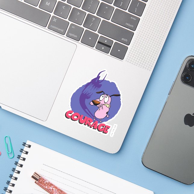 Courage the Cowardly Dog | Shadow Graphic (Laptop w/ iPhone)