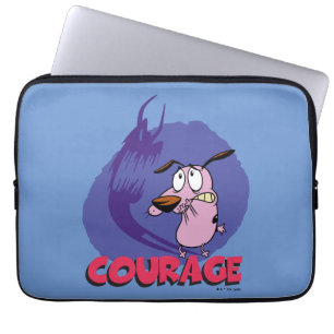 Courage the Cowardly Dog   Shadow Graphic Laptop Sleeve