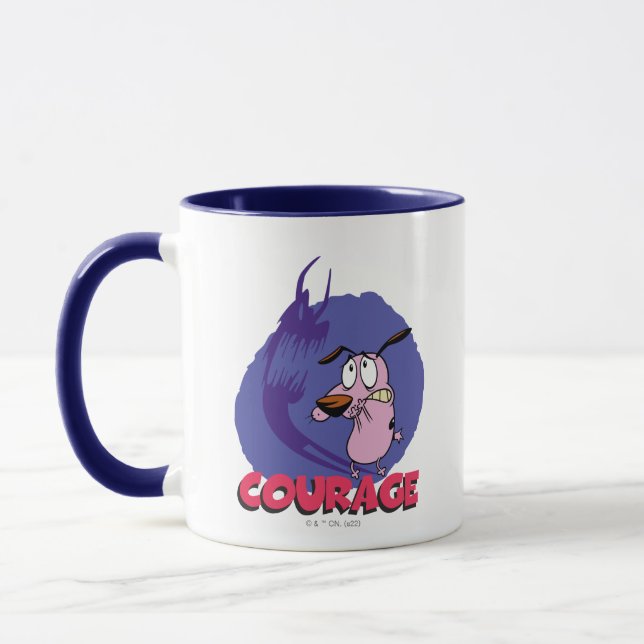 Courage the Cowardly Dog | Shadow Graphic Mug (Left)